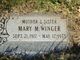  Mary M <I>Morgan</I> Winger