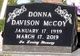 Donna Jean Davison McCoy Photo
