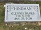  Glennis Caroline <I>Banks</I> Hindman