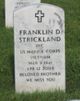  Franklin D Strickland