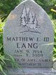  Matthew E. Lang III