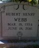  Hubert Henry Webb