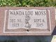 Wanda Lou Peddicord Moss Photo