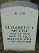 Elizabeth L. “Betty” Brown McCoy Photo