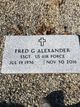  Fred Gene Alexander