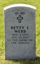 Bessie Louise “Betty” Arwood Webb Photo
