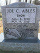 Joe C. “Snow” Ables Photo