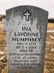  Ina Lavonne <I>Hudson</I> Humphrey