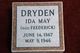  Ida May <I>Frederick</I> Dryden