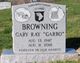  Gary Ray “Garbo” Browning
