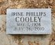  Irine <I>Phillips</I> Cooley
