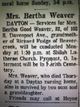  Bertha Viola <I>Good</I> Weaver
