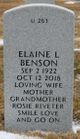  Elaine L. <I>Forthun</I> Benson