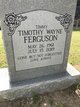 Timothy Wayne “Timmy” Ferguson Photo