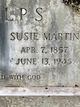  Sarah Susan Olive “Susie” <I>Martin</I> Phelps