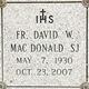 Rev Fr David W. Mac Donald Photo