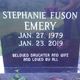  Stephanie <I>Fuson</I> Emery