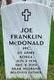 Joe Franklin McDonald - Obituary