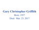 Gary Christopher Griffith Photo