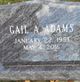 Gail Ann “Stormy” Adams Photo