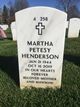 Martha J “Petesy” Henderson Photo