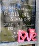 Christine C “Chris” Simmons Photo