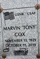 Marvin “Tony” Cox Photo