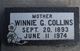  Winnie <I>Greely</I> Collins