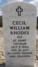 SGT Cecil William “Billy” Rhodes Photo