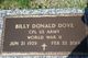 Billy Donald Dove Photo