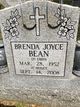  Brenda Joyce <I>McKelvey</I> Bean