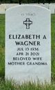 Elizabeth Ann “Betty” Wagner Photo