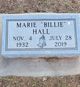 Marie “Billie” Hall Photo