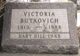  Victoria “Vicky” <I>Szimanski</I> Butkovich