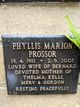  Phyllis Marion Prossor