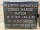  George Harold Naylor