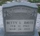  Betty Lee Davis