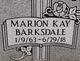 Marion “Kay” Barksdale Knight Photo