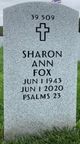  Sharon Ann Fox