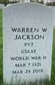 PVT Warren W. “Killer” Jackson Photo