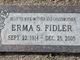  Erma <I>Singleton</I> Fidler