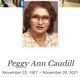  Peggy Ann <I>Warf</I> Caudill