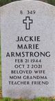 Jacqueline Marie “Jackie” Armstrong Photo