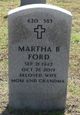 Mrs Martha B. Ford Photo