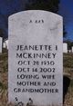 Jeanette I McKinney Photo