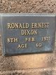  Ronald Ernest Dixon