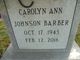 Carolyn Ann Johnson Barber Photo