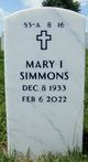 Mary I “Sam” Simmons Photo