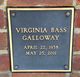 Virginia Vanstory “Ginger” Bass Galloway Photo