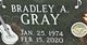 Bradley A. “Brad” Gray Photo